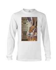 Rabbit to be awesome Long Sleeve Tee tile