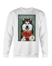 Alaskan Malamute Flower Company Crewneck Sweatshirt thumbnail