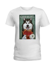 Alaskan Malamute Flower Company Ladies T-Shirt thumbnail