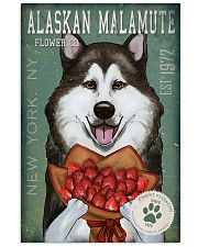Alaskan Malamute Flower Company 24x36 Poster front