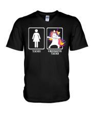 Kindergarten Teacher T-Shirt V-Neck T-Shirt thumbnail
