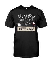 Raising Boys With Coffee And Wine Shirt Premium Fit Mens Tee thumbnail