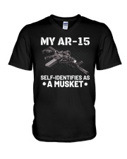My AR15 Self Identifies Unisex T-Shirt V-Neck T-Shirt thumbnail