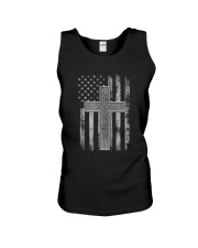 Thin Silver Line Corrections Officer Prayer Shirt Unisex Tank thumbnail