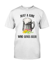 Just A Girl Who Loves Beer Unisex Shirt Premium Fit Mens Tee thumbnail