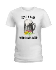Just A Girl Who Loves Beer Unisex Shirt Ladies T-Shirt thumbnail