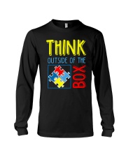 Autism Think Outside The Box Awareness Long Sleeve Tee thumbnail