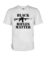Black Rifles Matter AR-15 Shirt V-Neck T-Shirt thumbnail