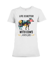 Life is Better With Cows Around Shirt Premium Fit Ladies Tee thumbnail