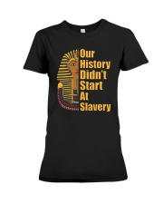 Woman Man Black History Month T-Shirt Premium Fit Ladies Tee front