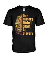 Woman Man Black History Month T-Shirt V-Neck T-Shirt thumbnail