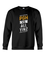 Pittsburgh Vs All Yinz Tee Shirt Crewneck Sweatshirt thumbnail