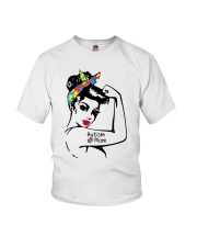 Autism Mom Strong T-Shirt Youth T-Shirt thumbnail