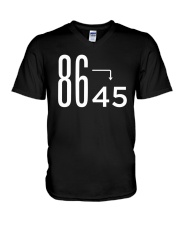 86 45 Anti Trump Impeach T-Shirt V-Neck T-Shirt thumbnail