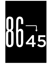 86 45 Anti Trump Impeach T-Shirt 24x36 Poster thumbnail