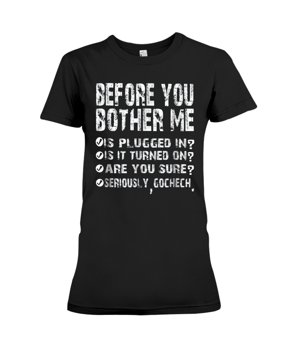 Computer Smartphone Questions Shirts Premium Fit Ladies Tee