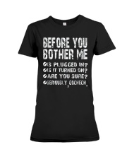 Computer Smartphone Questions Shirts Premium Fit Ladies Tee front