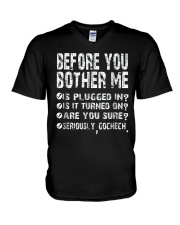 Computer Smartphone Questions Shirts V-Neck T-Shirt thumbnail