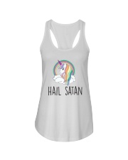 Hail Satan Cute Funny Unicorn Shirt Ladies Flowy Tank thumbnail