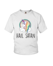 Hail Satan Cute Funny Unicorn Shirt Youth T-Shirt thumbnail
