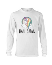 Hail Satan Cute Funny Unicorn Shirt Long Sleeve Tee thumbnail