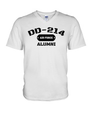 DD-214 US Air Force Alumni T-Shirt V-Neck T-Shirt thumbnail