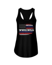 WWG1WGA Qnon Political T-Shirt Ladies Flowy Tank thumbnail