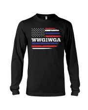 WWG1WGA Qnon Political T-Shirt Long Sleeve Tee thumbnail