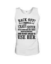 Back Off I Have A Crazy Sister Gift Shirt Unisex Tank thumbnail