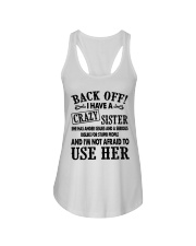 Back Off I Have A Crazy Sister Gift Shirt Ladies Flowy Tank thumbnail
