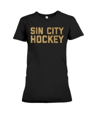 Sin City Hockey Golden T-Shirt Premium Fit Ladies Tee thumbnail