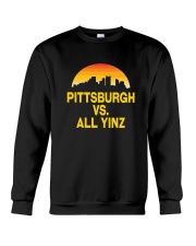 Pittsburgh Vs All Yinz Tshirt Pittsburgh Sports Crewneck Sweatshirt thumbnail