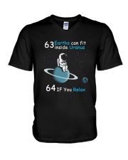 63 Earths can fit inside Uranus Tee Shirt V-Neck T-Shirt thumbnail