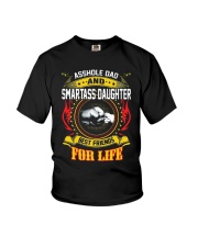 Asshole Dad And Smartass Daughter Shirt Youth T-Shirt thumbnail