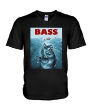 Bass Fishing T-Shirt V-Neck T-Shirt thumbnail