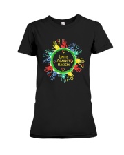 Anti Racism T Shirt Unite Against Racism Premium Fit Ladies Tee thumbnail