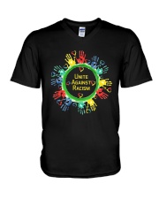 Anti Racism T Shirt Unite Against Racism V-Neck T-Shirt thumbnail
