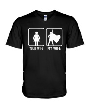 Your Wife My Wife Superhero Woman T-Shirt V-Neck T-Shirt thumbnail