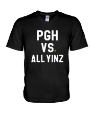 Pittsburgh Vs All Yinz Tee Shirt V-Neck T-Shirt thumbnail
