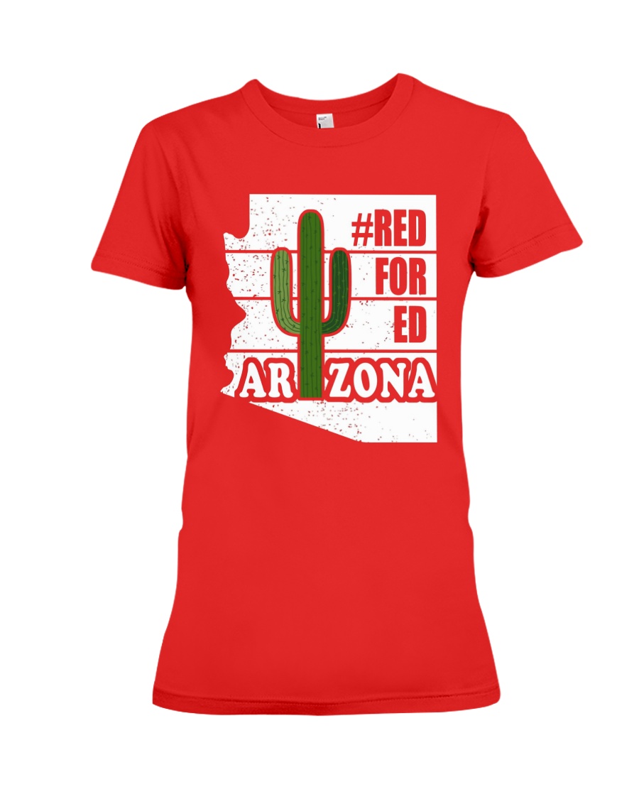 Redfored Arizona Teachers United Shirt Premium Fit Ladies Tee