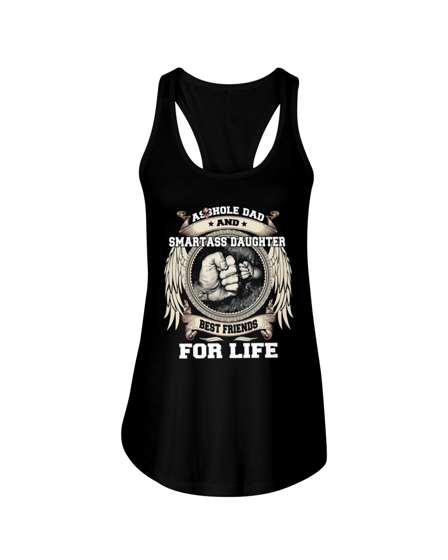 Asshole Dad Best Friend Shirt Ladies Flowy Tank