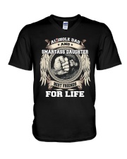 Asshole Dad Best Friend Shirt V-Neck T-Shirt thumbnail