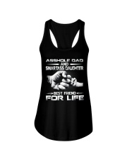 Asshole Dad And Smartass Daughter Shirts Ladies Flowy Tank thumbnail