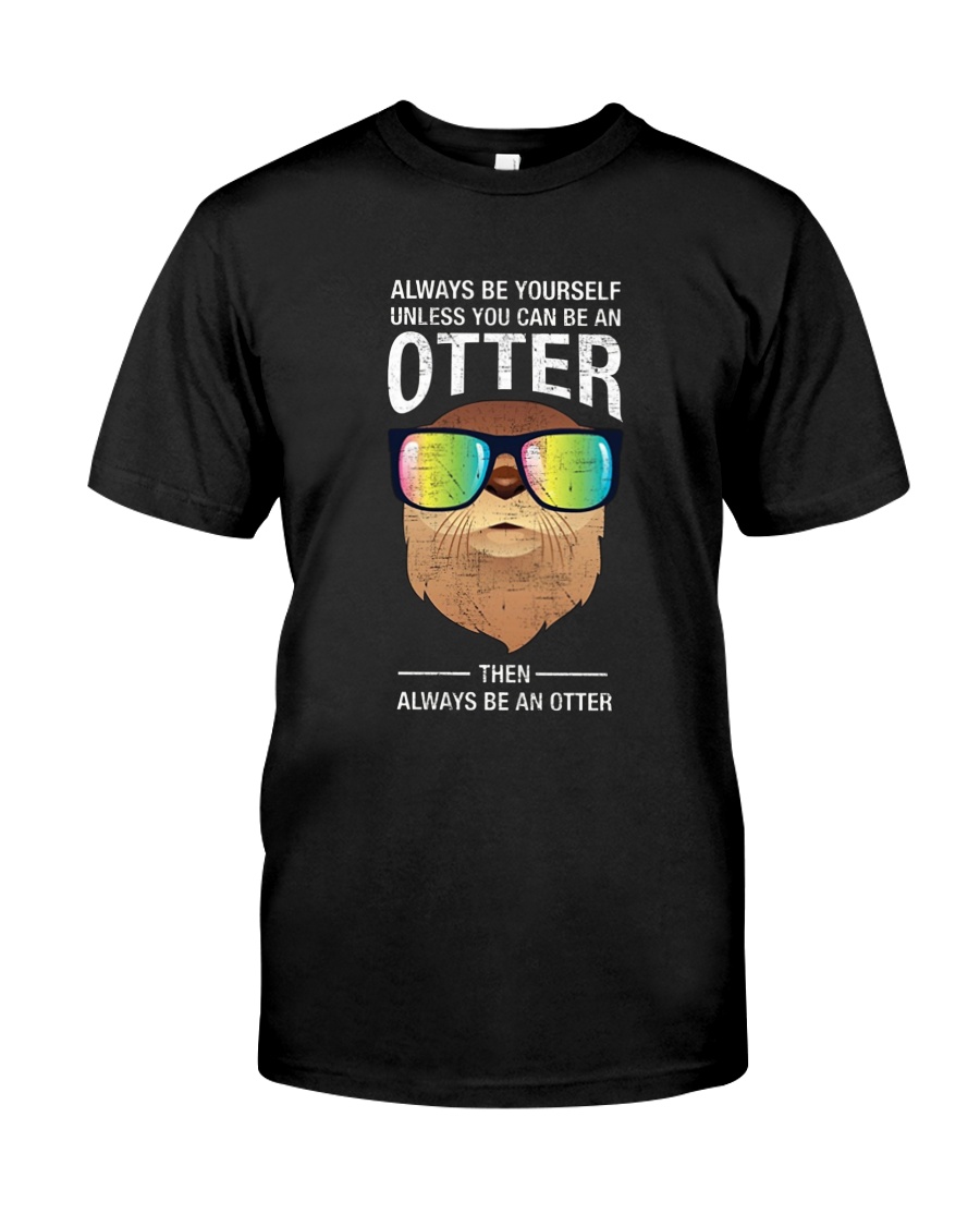 Otter With Rainbow Sunglasses T-Shirt Classic T-Shirt