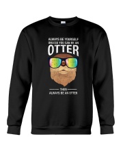 Otter With Rainbow Sunglasses T-Shirt Crewneck Sweatshirt thumbnail