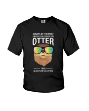 Otter With Rainbow Sunglasses T-Shirt Youth T-Shirt thumbnail