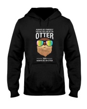Otter With Rainbow Sunglasses T-Shirt Hooded Sweatshirt thumbnail