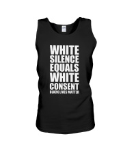White Silence Equals White Consent T-Shirt Unisex Tank thumbnail