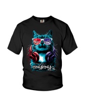 Funny DJ Cat Cool Tshirts Hoodies Mugs Many More Youth T-Shirt thumbnail