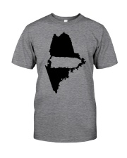 MAP PUERTO RICO IN MAINE Classic T-Shirt front